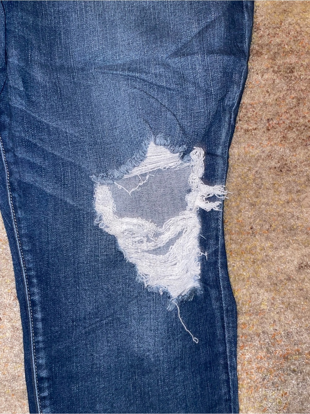 American Eagle Outfitters Dark Blue Distressed Women’s Jeggings Size 22 reg - Picture 3 of 12